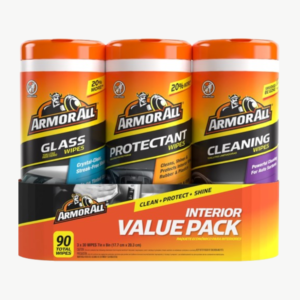 Armor All Car Interior Value Pack, 90 Count, Auto Cleaning Wipes
