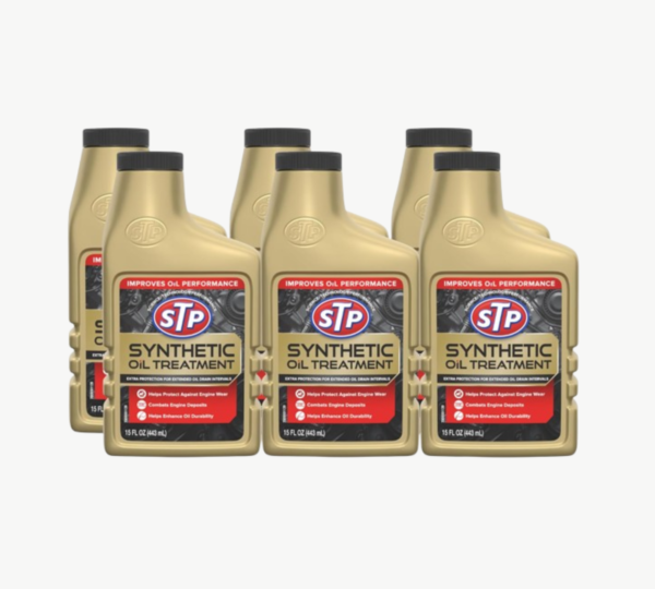 STP Synthetic Automotive Oil Treatment - 15 FL OZ Bottle, 6 Pack